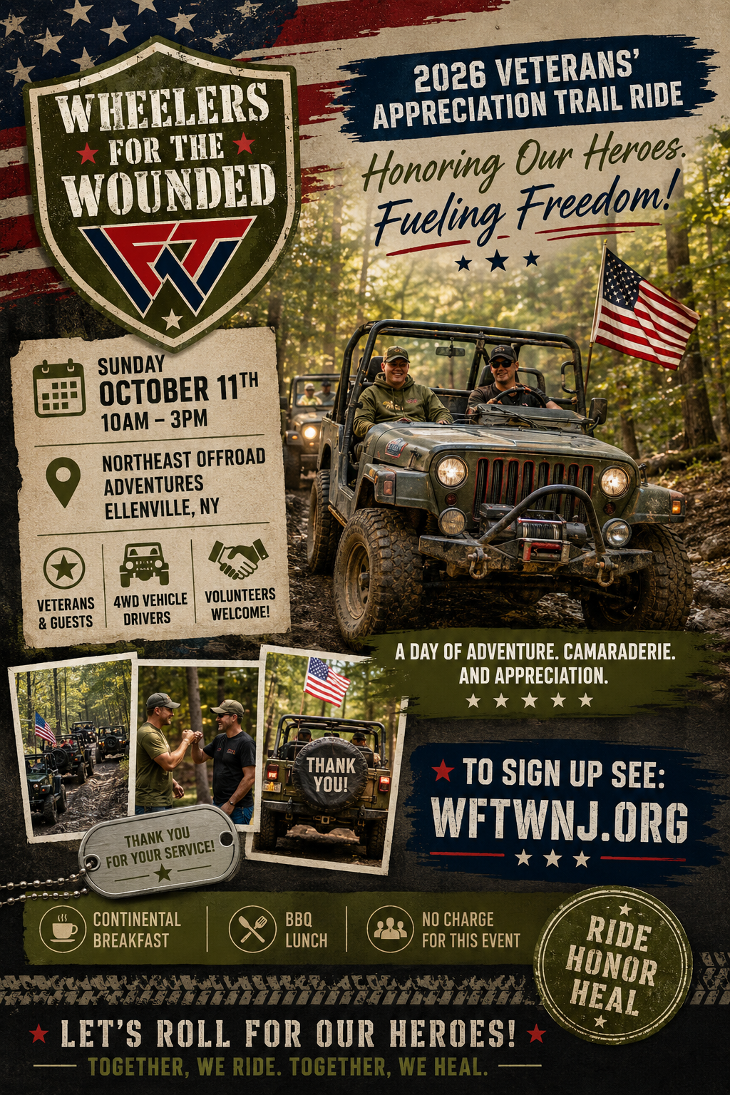 Wheelers for the Wounded 2026 Veterans’ Appreciation Trail Ride