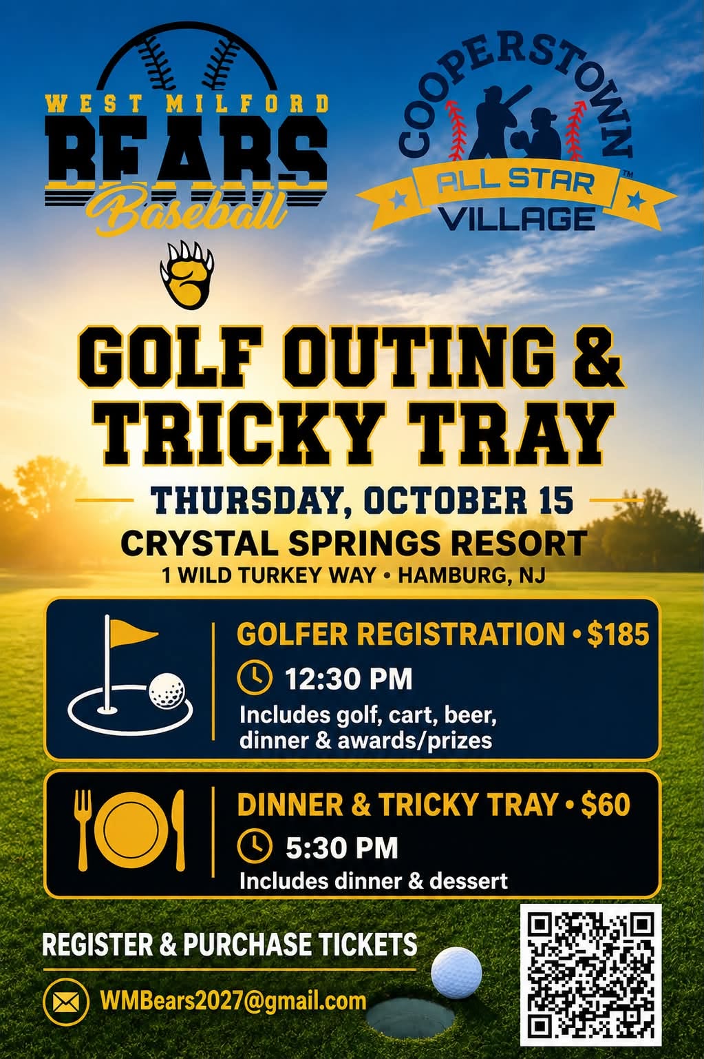 West Milford 12U Bear Golf Outing & Tricky Tray