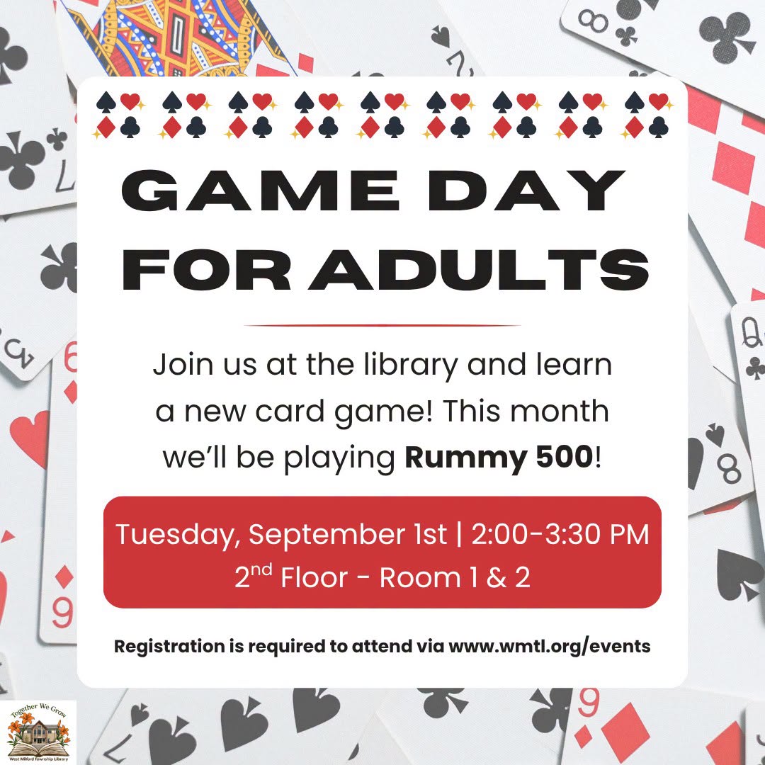 Game Day for Adults: 500 Rummy (WMTL)
