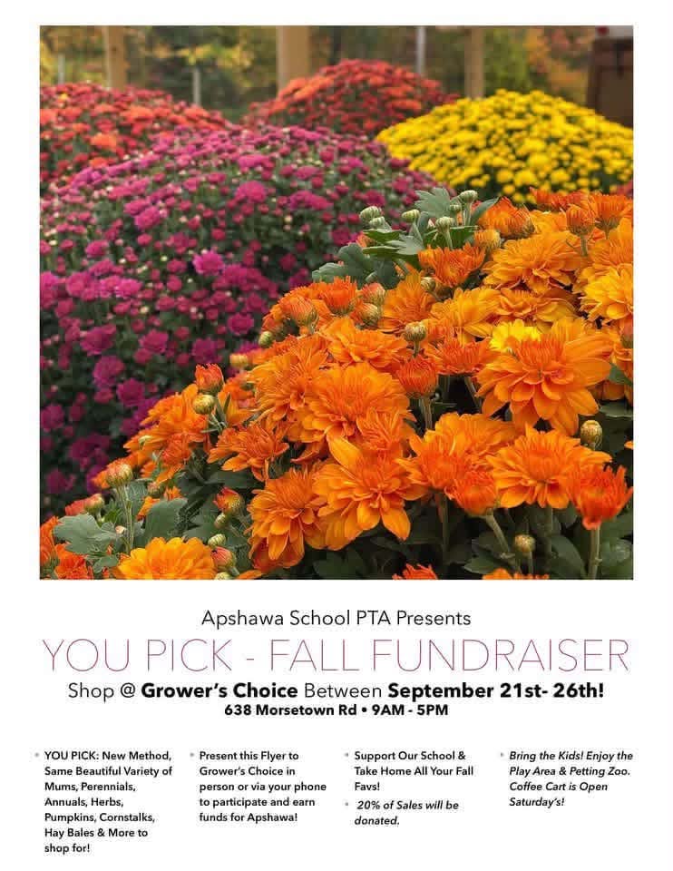 Apshawa School PTA You Pick Fall Fundraiser
