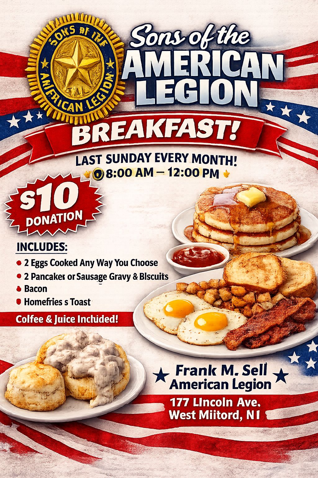 Sons of the American Legion Breakfast