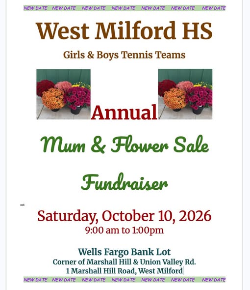 West Milford High School Annual Mum & Flower Sale