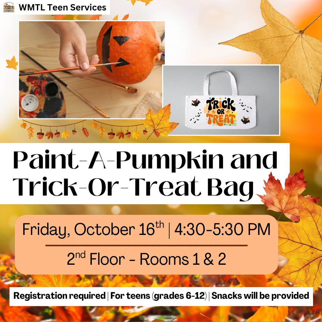 Teen Paint-A-Pumpkin & Trick-Or-Treat Bag