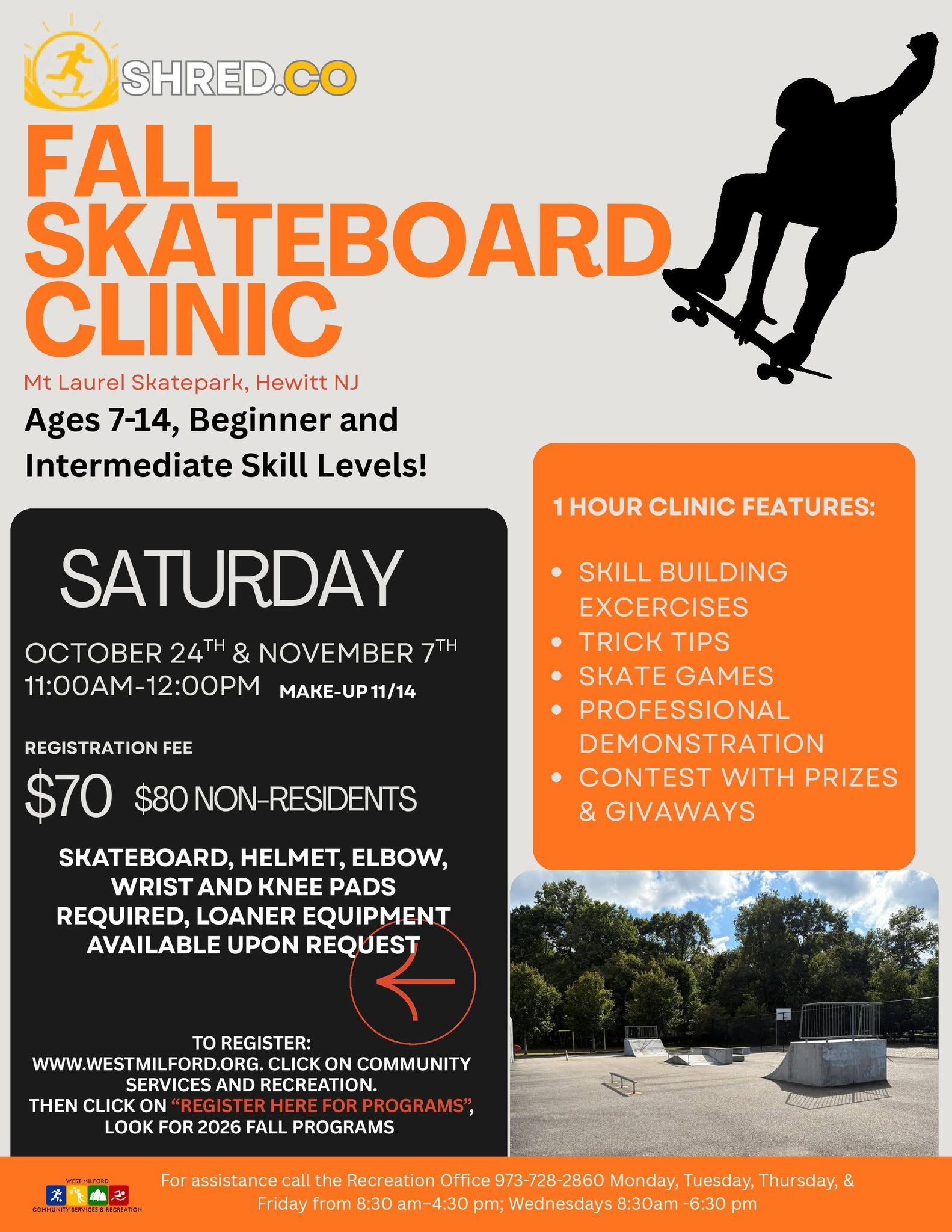 Fall Skateboard Clinic