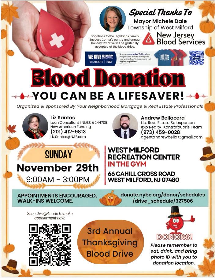 3rd Annual Thanksgiving Blood Drive
